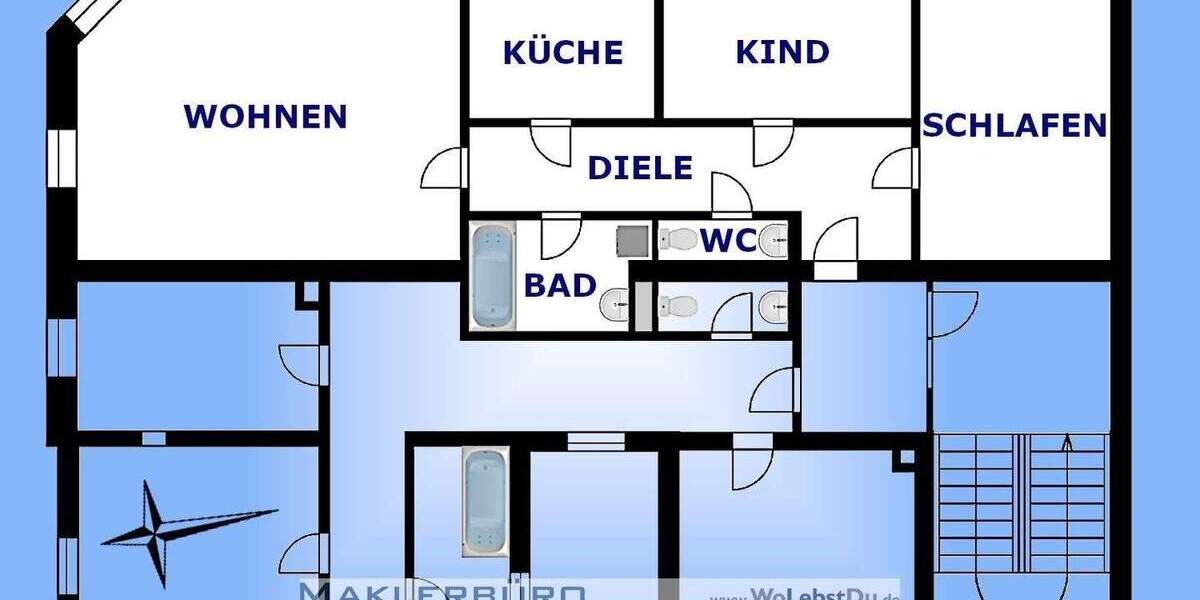 Etagenwohnung Greiz Irchwitz - 3 Zimmer, 77 m&sup2;, 347&euro; | Angebot:20953174