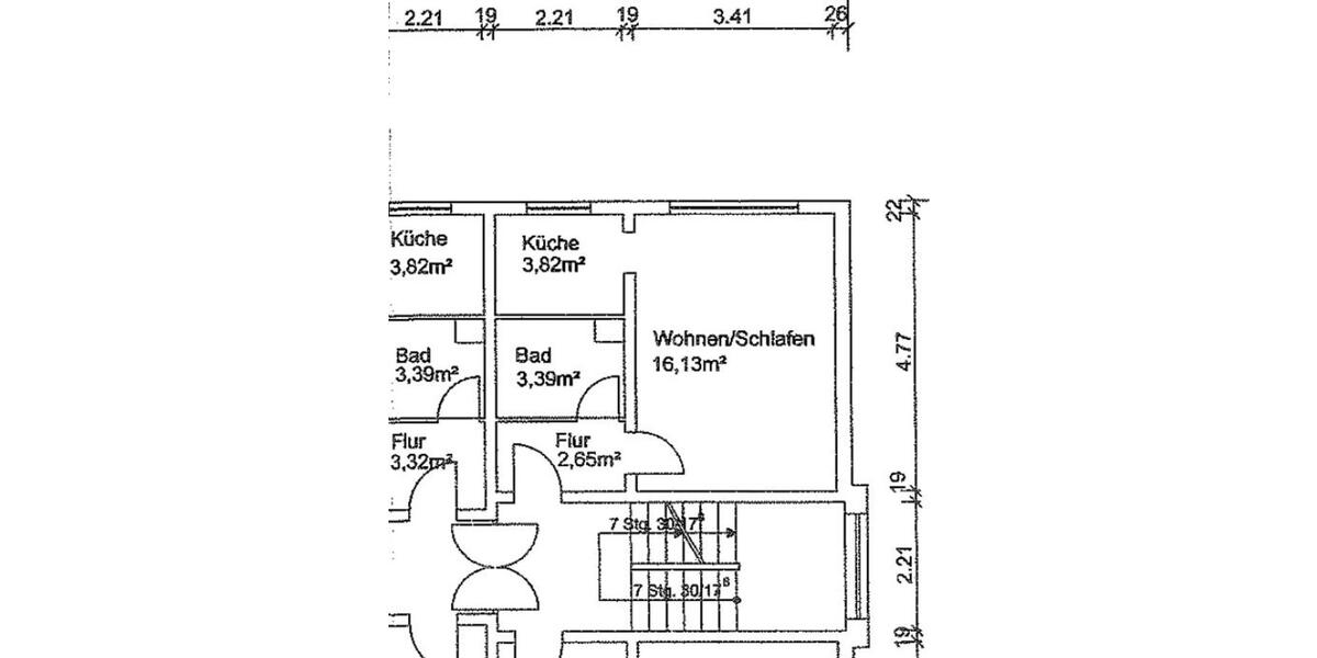 1-Zimmer-Wohnung, vermietet, als Renditeobjekt 1 zimmer
