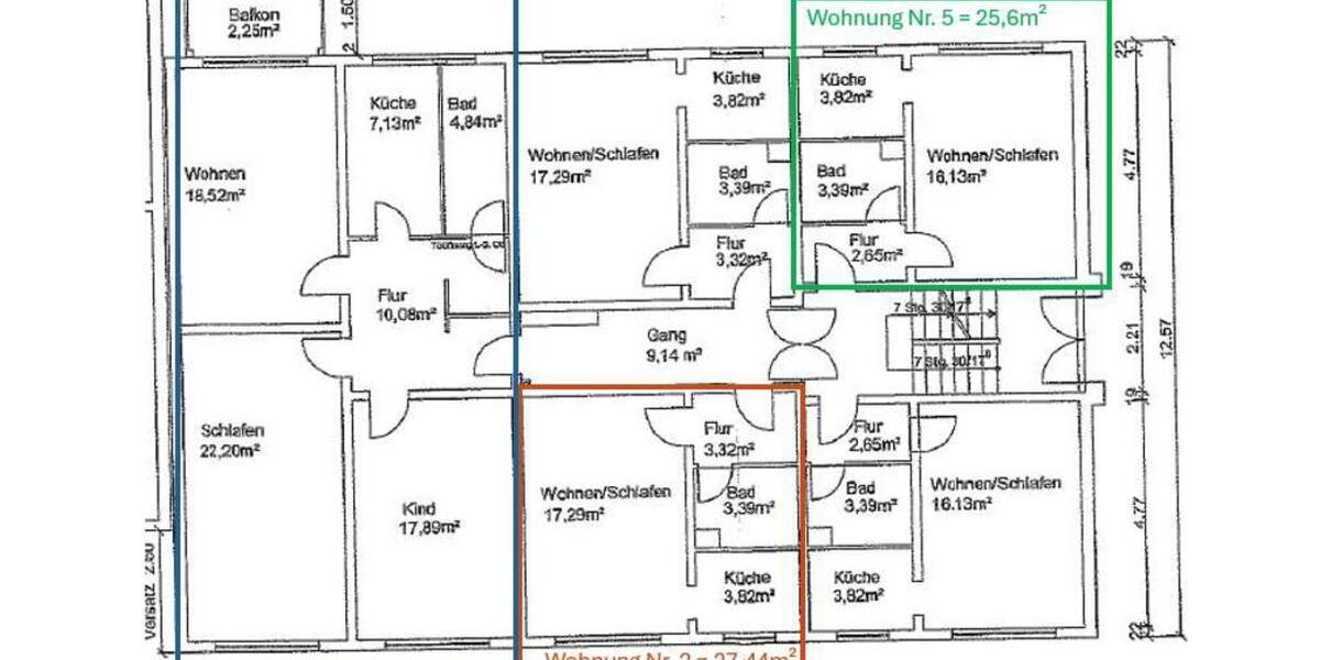 Etagenwohnung Altenburg - 4 Zimmer, 107 m&sup2;, 55.000&euro; | Angebot:23848306