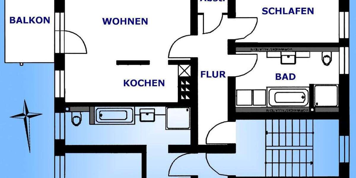 Etagenwohnung Greiz - 2 Zimmer, 55 m&sup2;, 360&euro; | Angebot:24758166